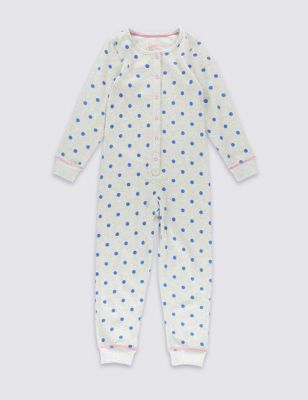 Pure Cotton Spotted All-in-One &#40;1-8 Years&#41;